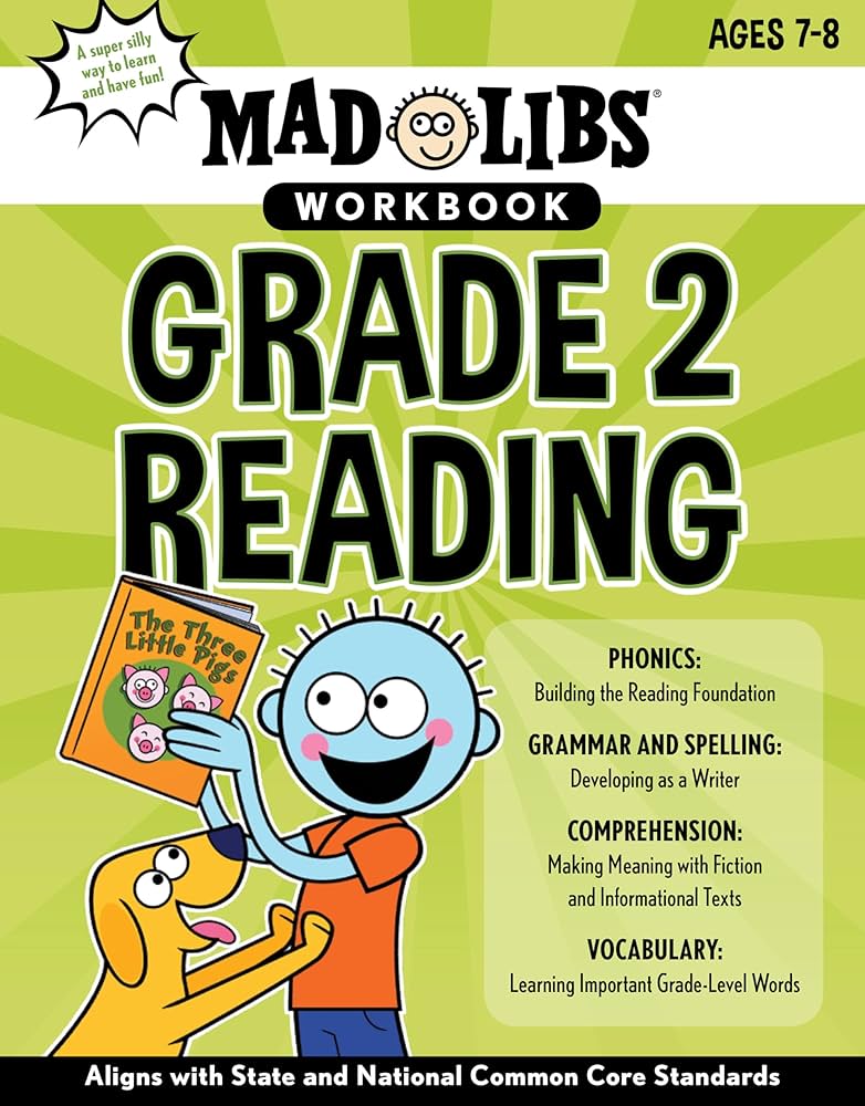 Mad Libs Workbook: Grade 2 Reading: Aligns with State and